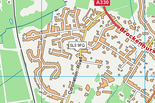 SL5 9FQ map - OS VectorMap District (Ordnance Survey)