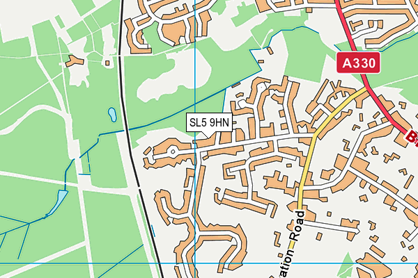 SL5 9HN map - OS VectorMap District (Ordnance Survey)
