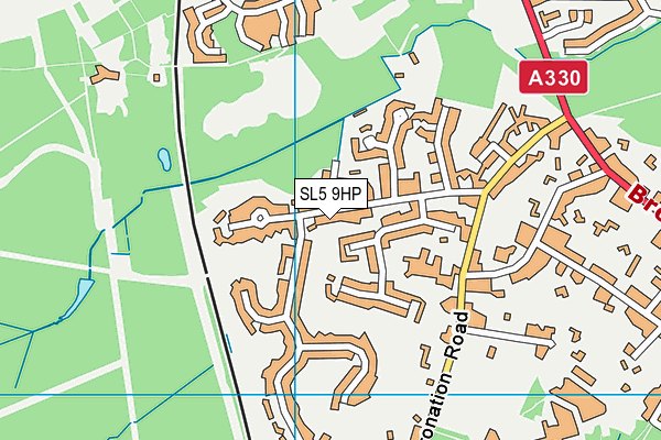 SL5 9HP map - OS VectorMap District (Ordnance Survey)