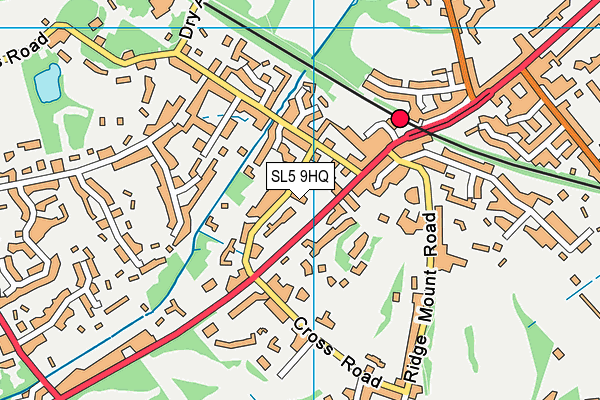 SL5 9HQ map - OS VectorMap District (Ordnance Survey)