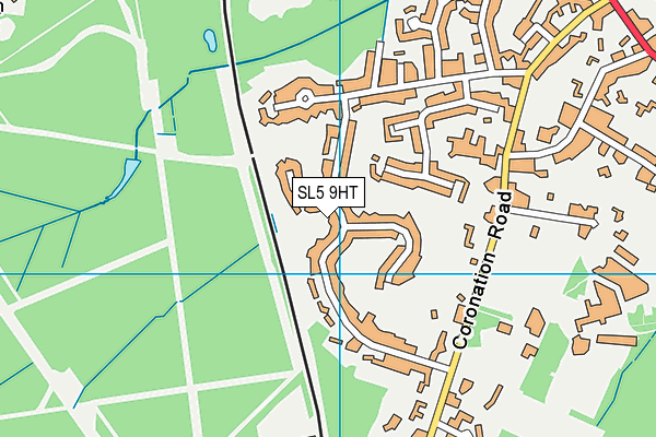SL5 9HT map - OS VectorMap District (Ordnance Survey)