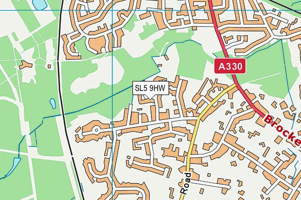 SL5 9HW map - OS VectorMap District (Ordnance Survey)