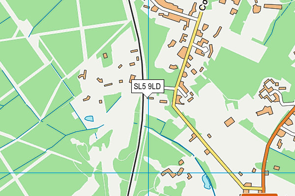 SL5 9LD map - OS VectorMap District (Ordnance Survey)