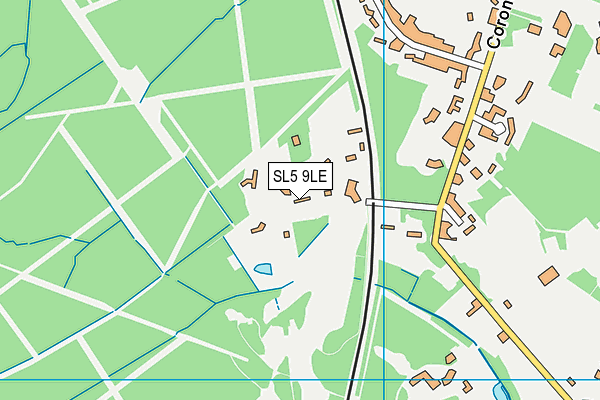 SL5 9LE map - OS VectorMap District (Ordnance Survey)