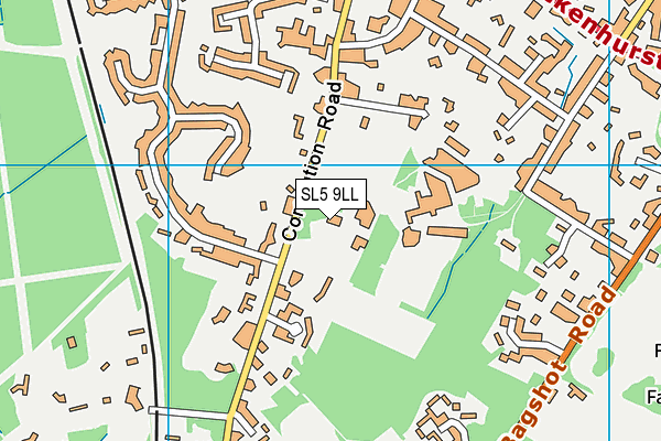 SL5 9LL map - OS VectorMap District (Ordnance Survey)