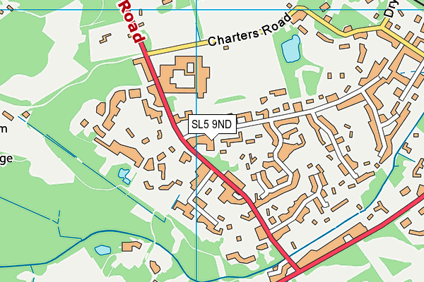 SL5 9ND map - OS VectorMap District (Ordnance Survey)