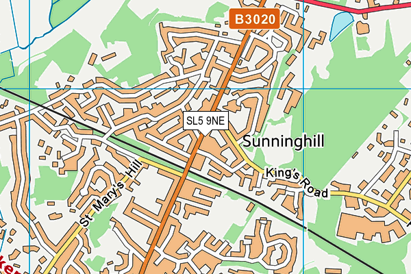 Map of SUNNINGHILL RESTAURANT LTD at district scale