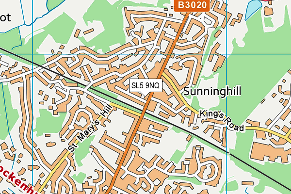SL5 9NQ map - OS VectorMap District (Ordnance Survey)