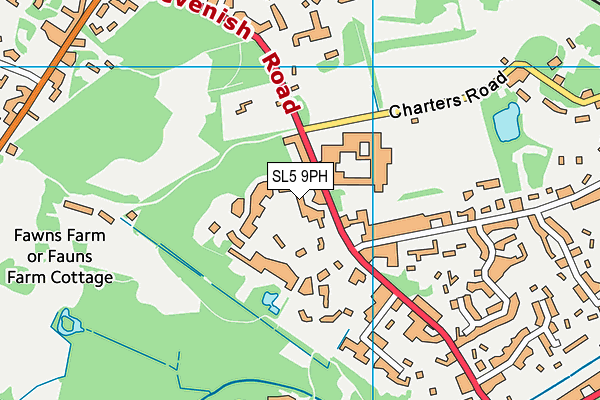 SL5 9PH map - OS VectorMap District (Ordnance Survey)