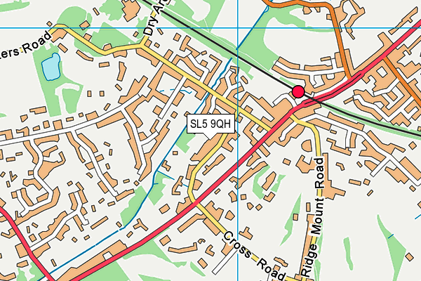 SL5 9QH map - OS VectorMap District (Ordnance Survey)