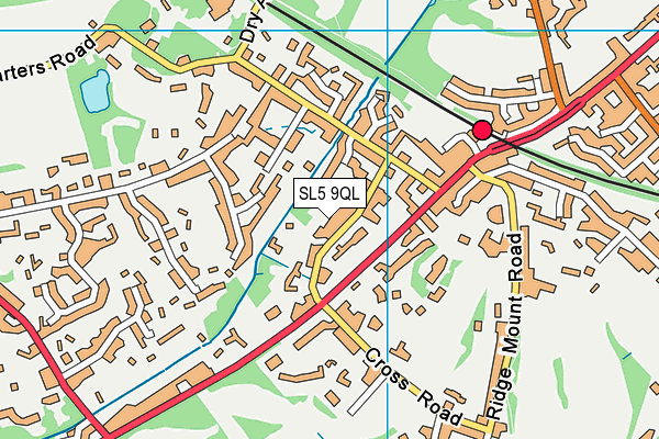 SL5 9QL map - OS VectorMap District (Ordnance Survey)