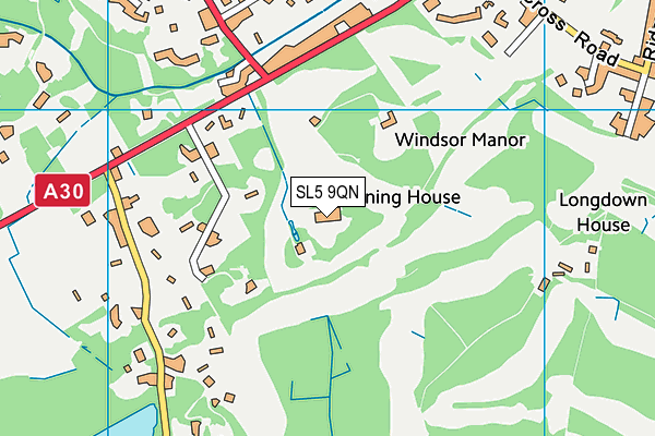 SL5 9QN map - OS VectorMap District (Ordnance Survey)