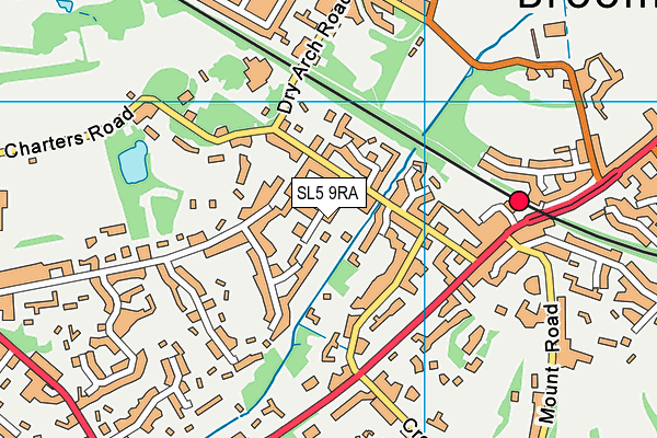 SL5 9RA map - OS VectorMap District (Ordnance Survey)