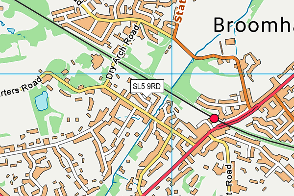 SL5 9RD map - OS VectorMap District (Ordnance Survey)