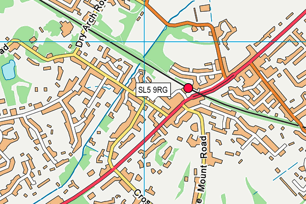 SL5 9RG map - OS VectorMap District (Ordnance Survey)