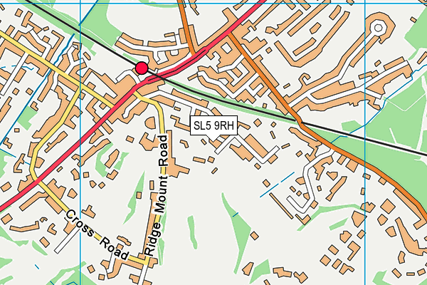 SL5 9RH map - OS VectorMap District (Ordnance Survey)