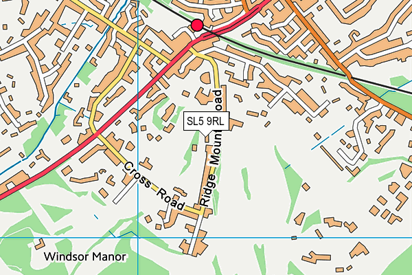 SL5 9RL map - OS VectorMap District (Ordnance Survey)