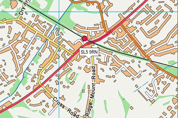 SL5 9RN map - OS VectorMap District (Ordnance Survey)