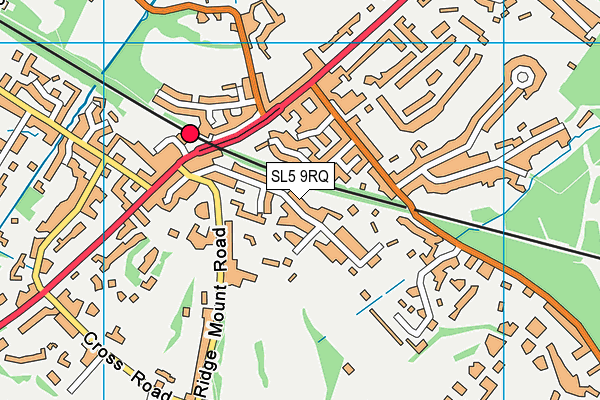 SL5 9RQ map - OS VectorMap District (Ordnance Survey)