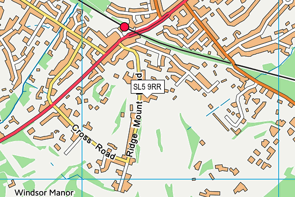 SL5 9RR map - OS VectorMap District (Ordnance Survey)