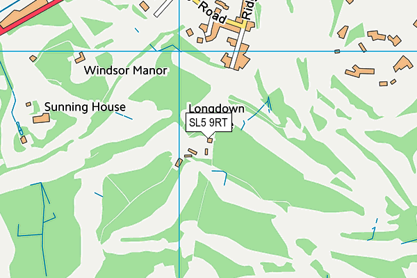 SL5 9RT map - OS VectorMap District (Ordnance Survey)