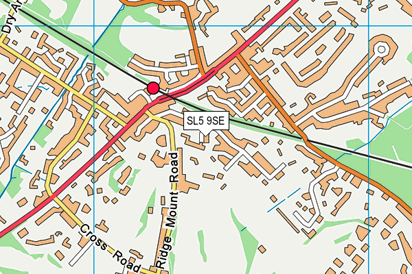 SL5 9SE map - OS VectorMap District (Ordnance Survey)