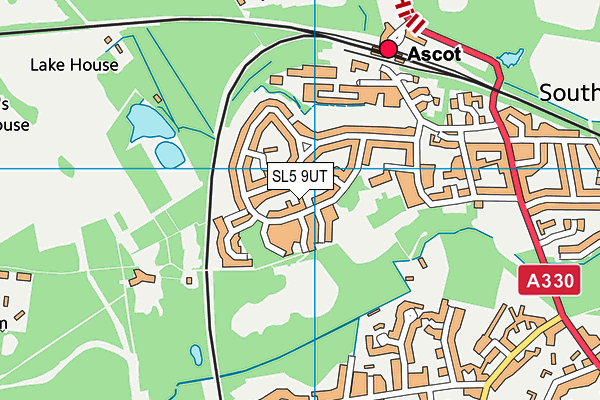 SL5 9UT map - OS VectorMap District (Ordnance Survey)