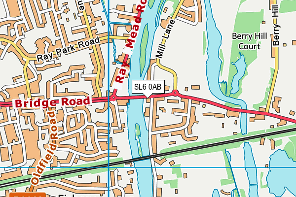 SL6 0AB map - OS VectorMap District (Ordnance Survey)