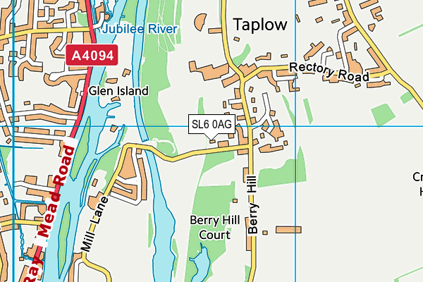 SL6 0AG map - OS VectorMap District (Ordnance Survey)