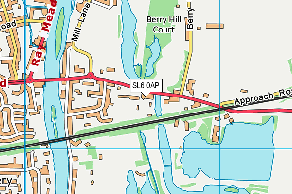 SL6 0AP map - OS VectorMap District (Ordnance Survey)