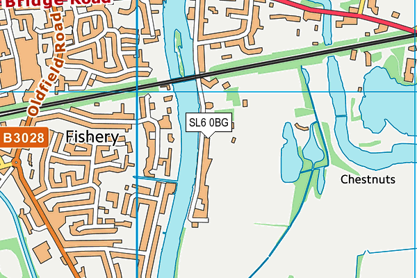 SL6 0BG map - OS VectorMap District (Ordnance Survey)