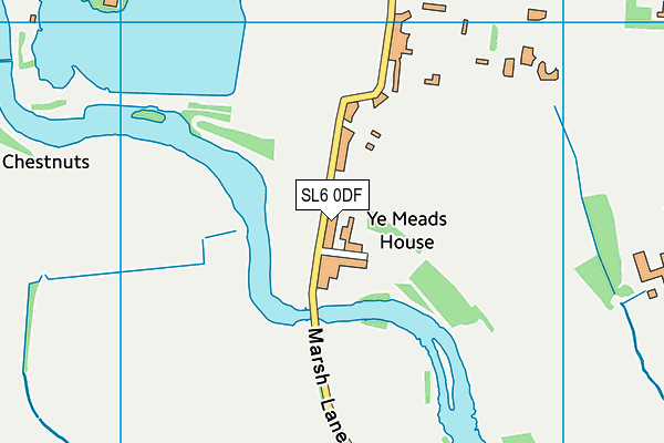SL6 0DF map - OS VectorMap District (Ordnance Survey)