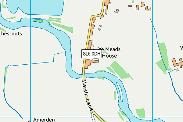 SL6 0DH map - OS VectorMap District (Ordnance Survey)