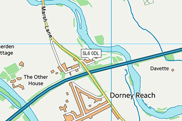 SL6 0DL map - OS VectorMap District (Ordnance Survey)