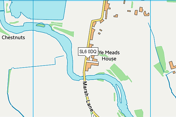SL6 0DQ map - OS VectorMap District (Ordnance Survey)