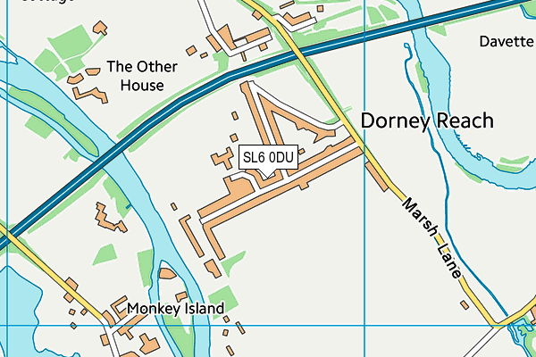 SL6 0DU map - OS VectorMap District (Ordnance Survey)