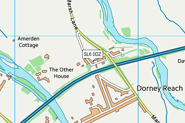 SL6 0DZ map - OS VectorMap District (Ordnance Survey)