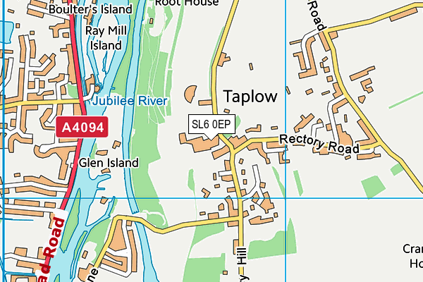 SL6 0EP map - OS VectorMap District (Ordnance Survey)