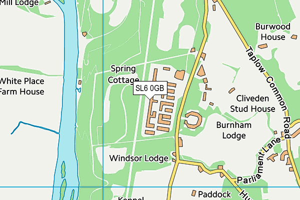 SL6 0GB map - OS VectorMap District (Ordnance Survey)