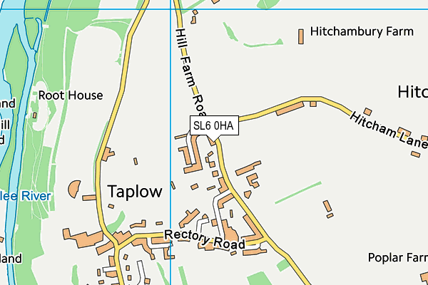 SL6 0HA map - OS VectorMap District (Ordnance Survey)