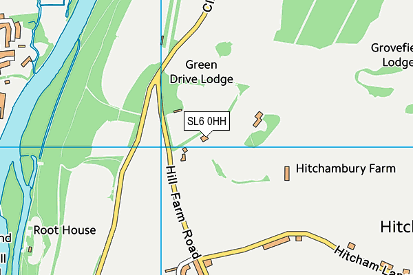 SL6 0HH map - OS VectorMap District (Ordnance Survey)