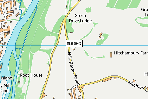 SL6 0HQ map - OS VectorMap District (Ordnance Survey)