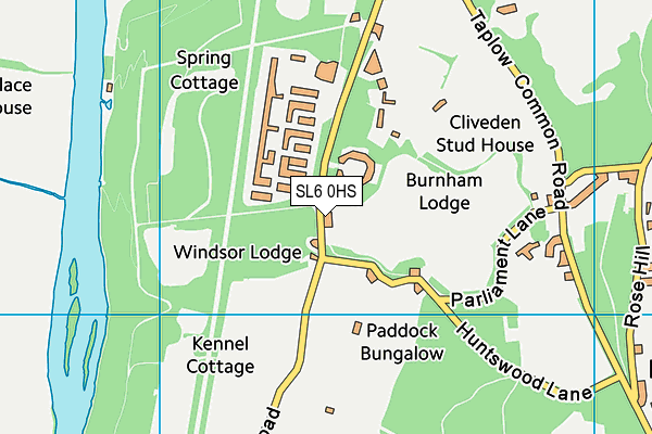 SL6 0HS map - OS VectorMap District (Ordnance Survey)