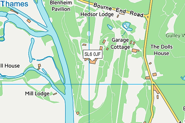 Cliveden Club map (SL6 0JF) - OS VectorMap District (Ordnance Survey)