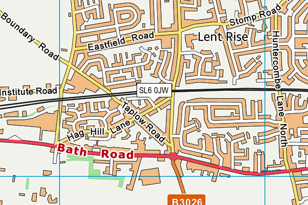 SL6 0JW map - OS VectorMap District (Ordnance Survey)
