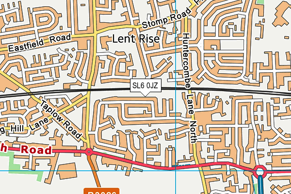 SL6 0JZ map - OS VectorMap District (Ordnance Survey)