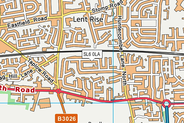 SL6 0LA map - OS VectorMap District (Ordnance Survey)