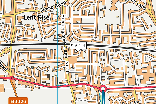SL6 0LH map - OS VectorMap District (Ordnance Survey)