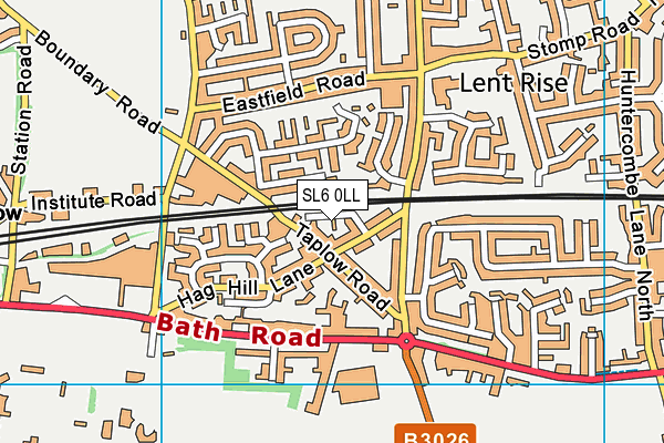 SL6 0LL map - OS VectorMap District (Ordnance Survey)