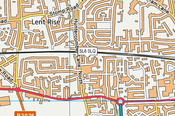 SL6 0LQ map - OS VectorMap District (Ordnance Survey)